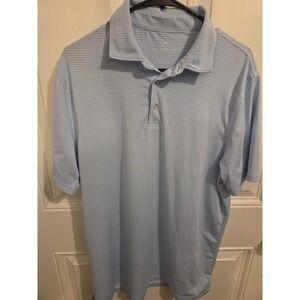 Southern Tide Brrr Striped Golf Polo Shirt Size Large